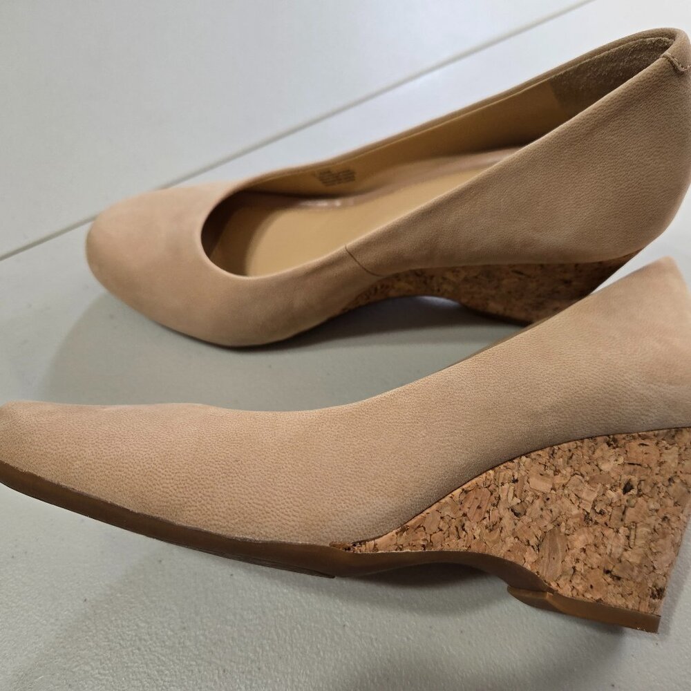 Alex Marie Wedge Faux Suede Shoe